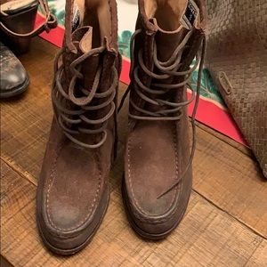 Frye loafers with heels size 8.5